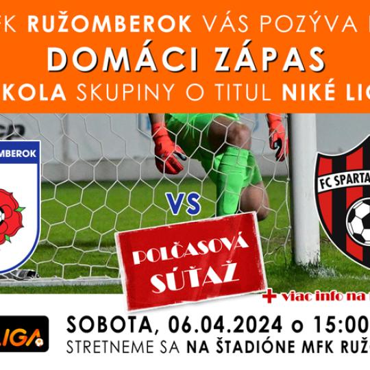 Domáci zápas MFK Ružomberok / Spartac Trnava